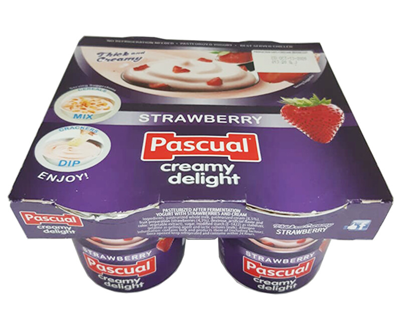 Pascual Creamy Delight Strawberry Flavor Packs X G