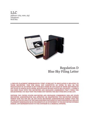 LLC Blue Sky Filing Letter LLC Blue Sky Filing Letter