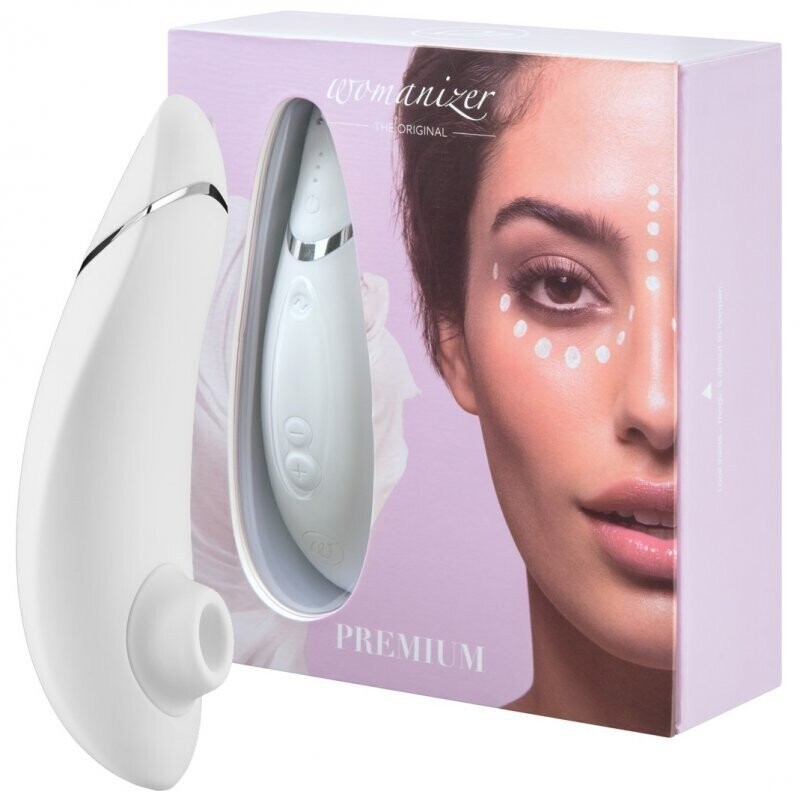 Клиторальный стимулятор Womanizer Premium 2, молочный WZ212SG8 - Womanizer - Вакуумно-волновые стимуляторы клитора - Купить
