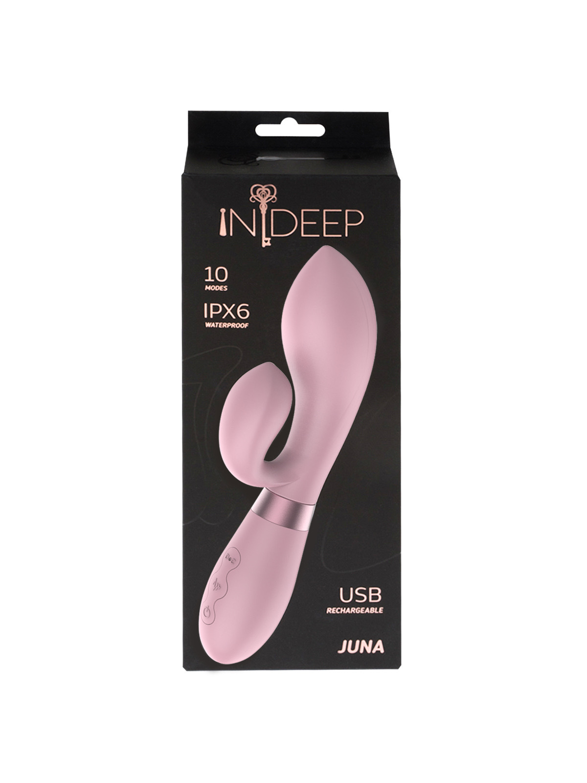 Вибратор Indeep Gina, мятный 7700-04indeep - Indeep - Вибраторы-кролики - Купить