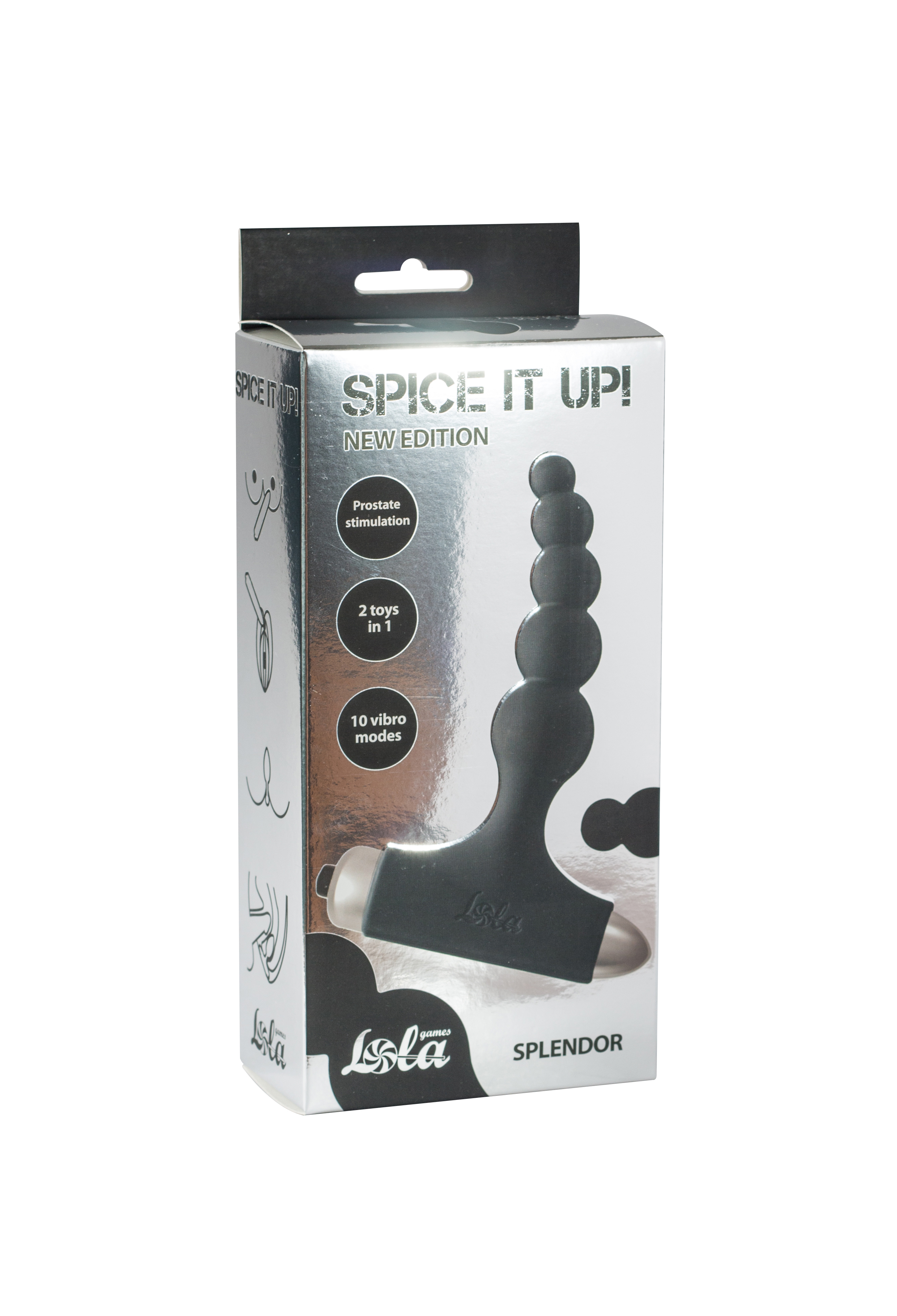 Анальная вибропробка с шариком New Edition Glory Lola Toys Spice It Up, бирюзовый 8015-02lola - Lola Toys - С вибрацией - Купить