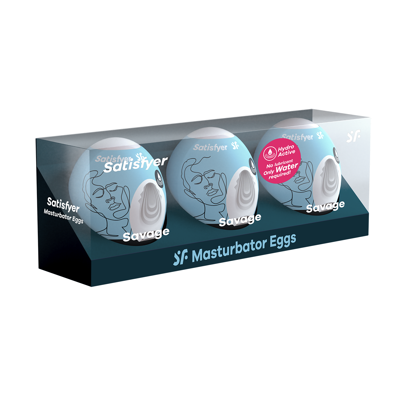 Мастурбатор с самолубрикацией Satisfyer Egg Single Savage, белый  9043415 - Satisfyer - Не анатомические мастурбаторы - Купить