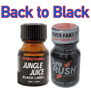 Back to Black 2-PACK (10ml) with Jungle Juice Black and Rush Black Label Back to Black 2-PACK (10ml) with Jungle Juice Black and Rush Black Label