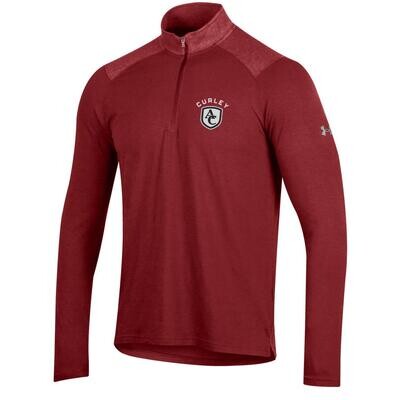 UA Cardinal Jersey Knit 1\4 Zip W Stitched Shield XXXL