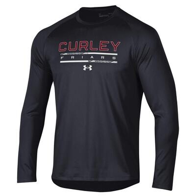 UA Curley Friars Tech t恤长袖(黑色)尺寸3XL