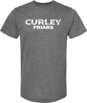 Curley Friars T Shirt Short Sleeve Charcoal XXL