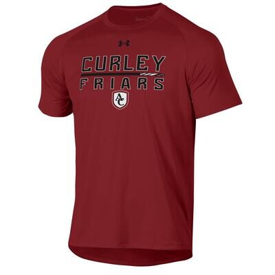 UA Curley Friars科技t恤短袖(红衣主教)尺寸XLarge