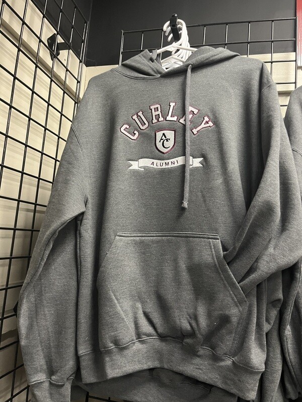 Tultex Alumni Embroidered Hoodie Charcoal XXXL