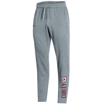 UA Open Bottom Sweatpants Steel Heather L