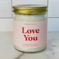 Love You Candle, Scent: Honeysuckle and Jasmine