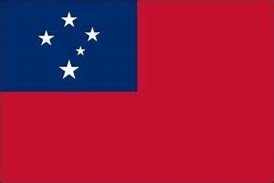 Western Samoa Nylon Flag, Size: 2'x3'
