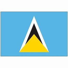 Saint Lucia Nylon Flag, Size: 2'x3'