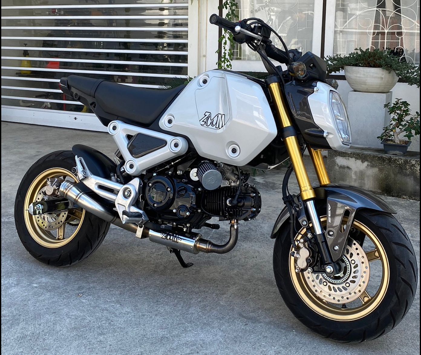 ZoOM Exhaust — Full System Exhaust for Honda Grom, Monkey 125, Dax