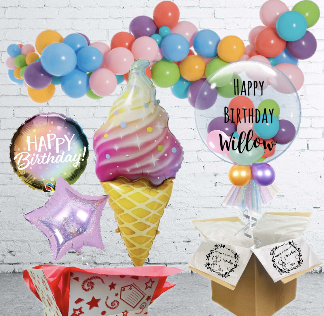 Balloons Delivered Inflated with helium!