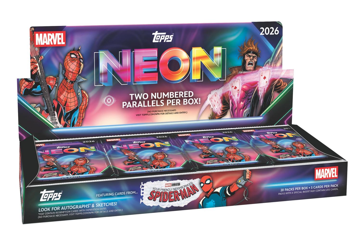 2026 Topps Marvel Neon Hobby Box 2026 Topps Marvel Neon Hobby Box