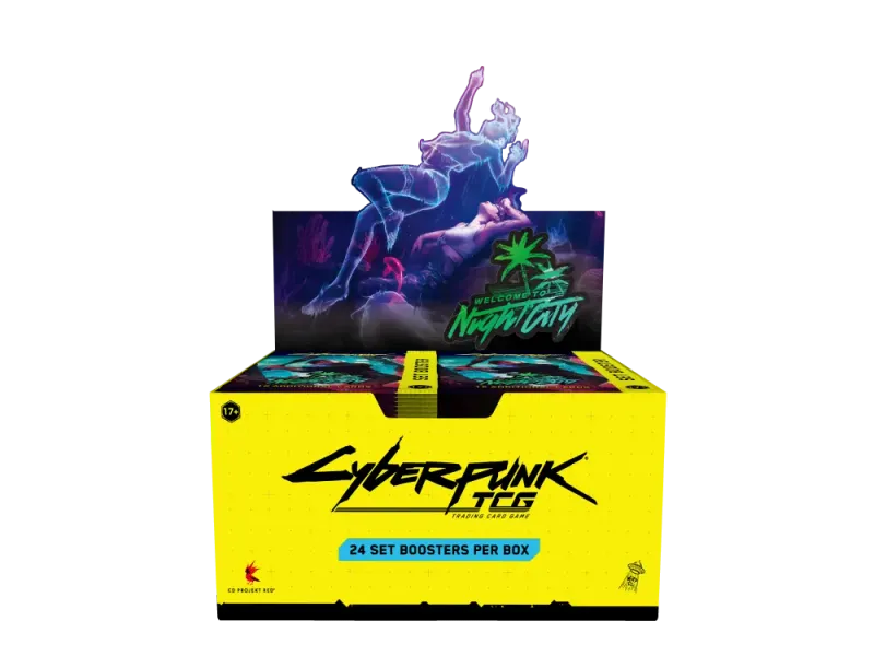 Welcome To Night City Display - Cyberpunk TCG