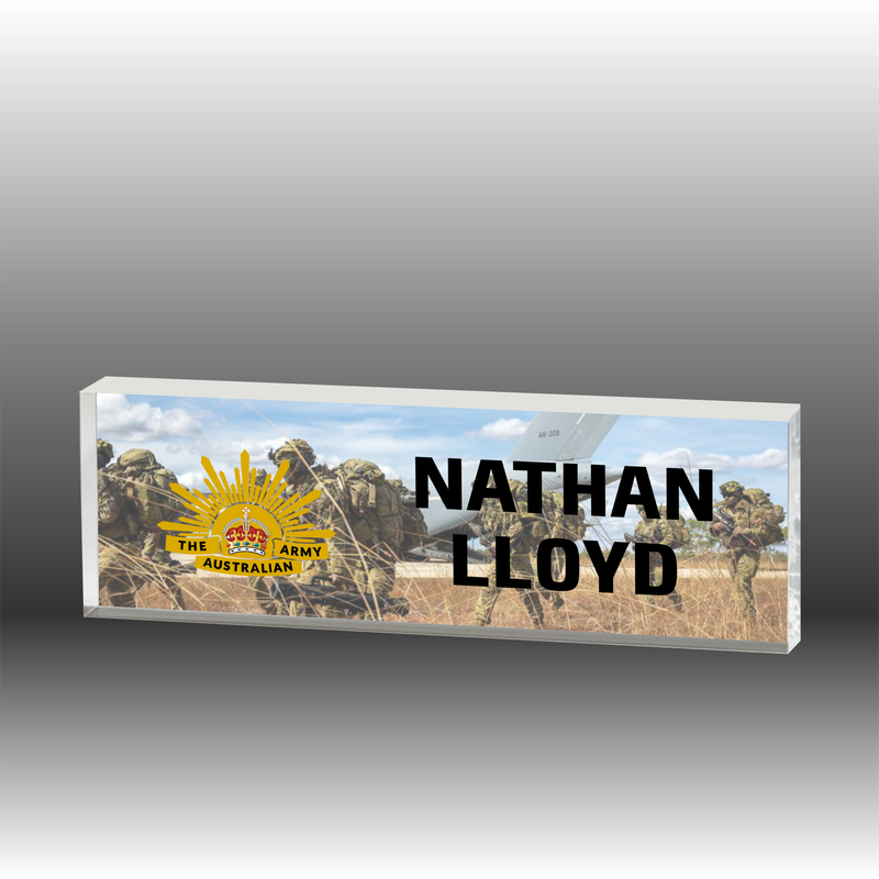 Military Acrylic Sign Bar Military Acrylic Sign Bar