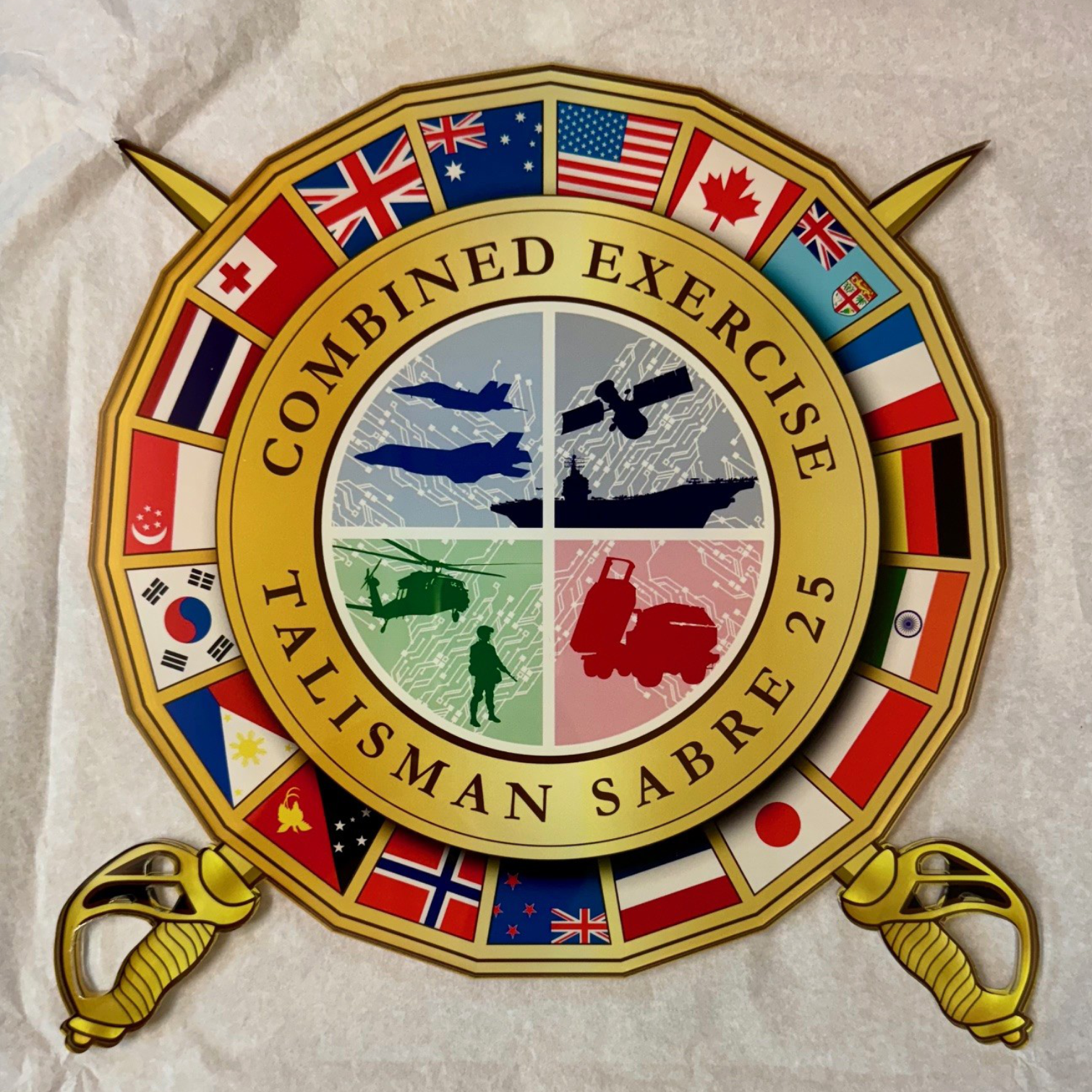 POA - Acrylic Cut-out Military Insignia - 400mm