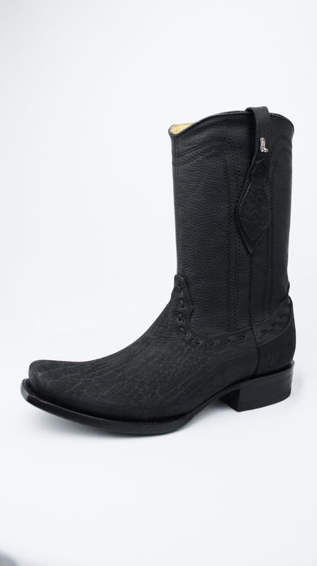 Bota Vaquera La Botota Cuello De Toro Negra Horma Dubai
