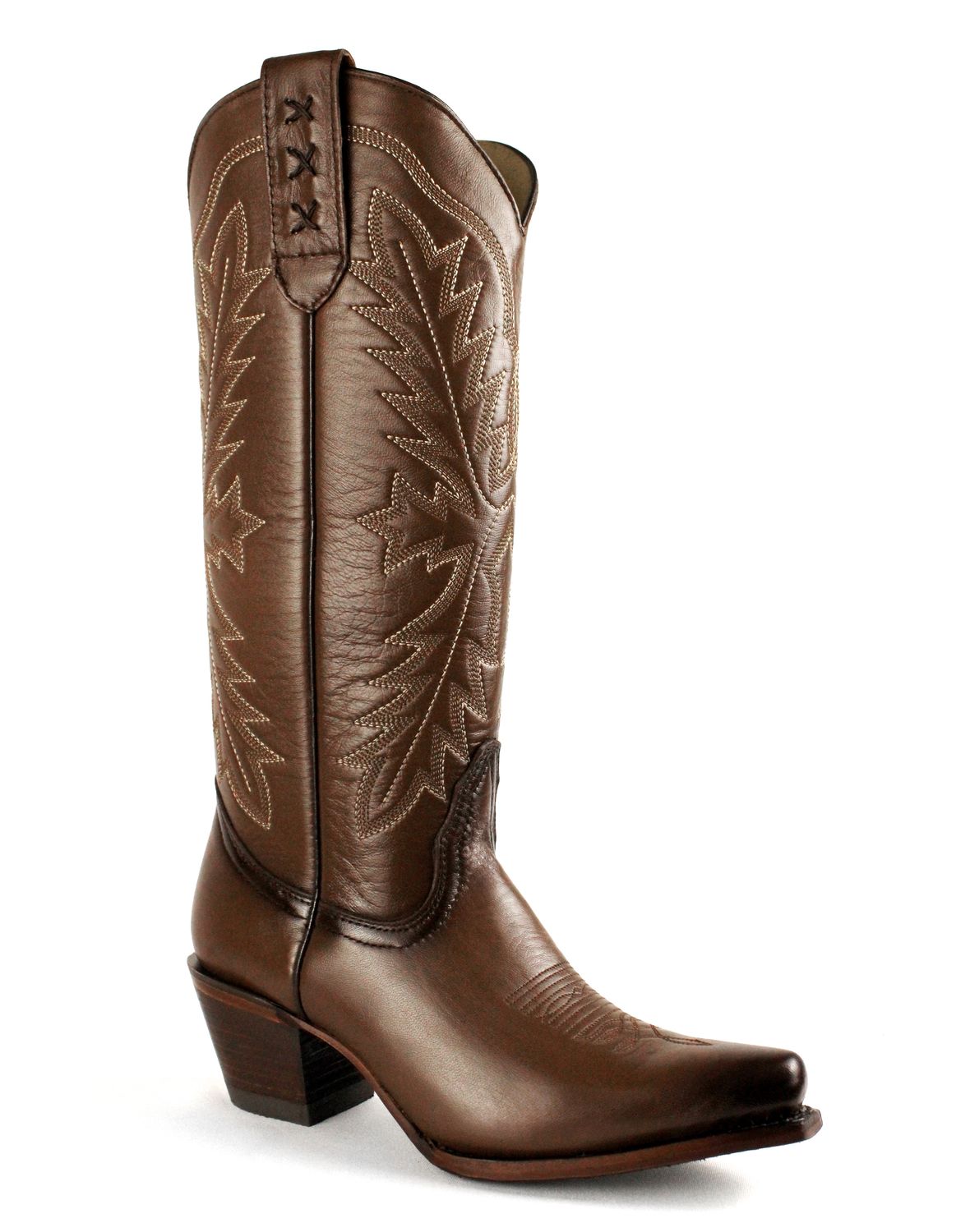 Bota Vaquera Dama La Botota Venado Brandy 14 Pulg Punta X