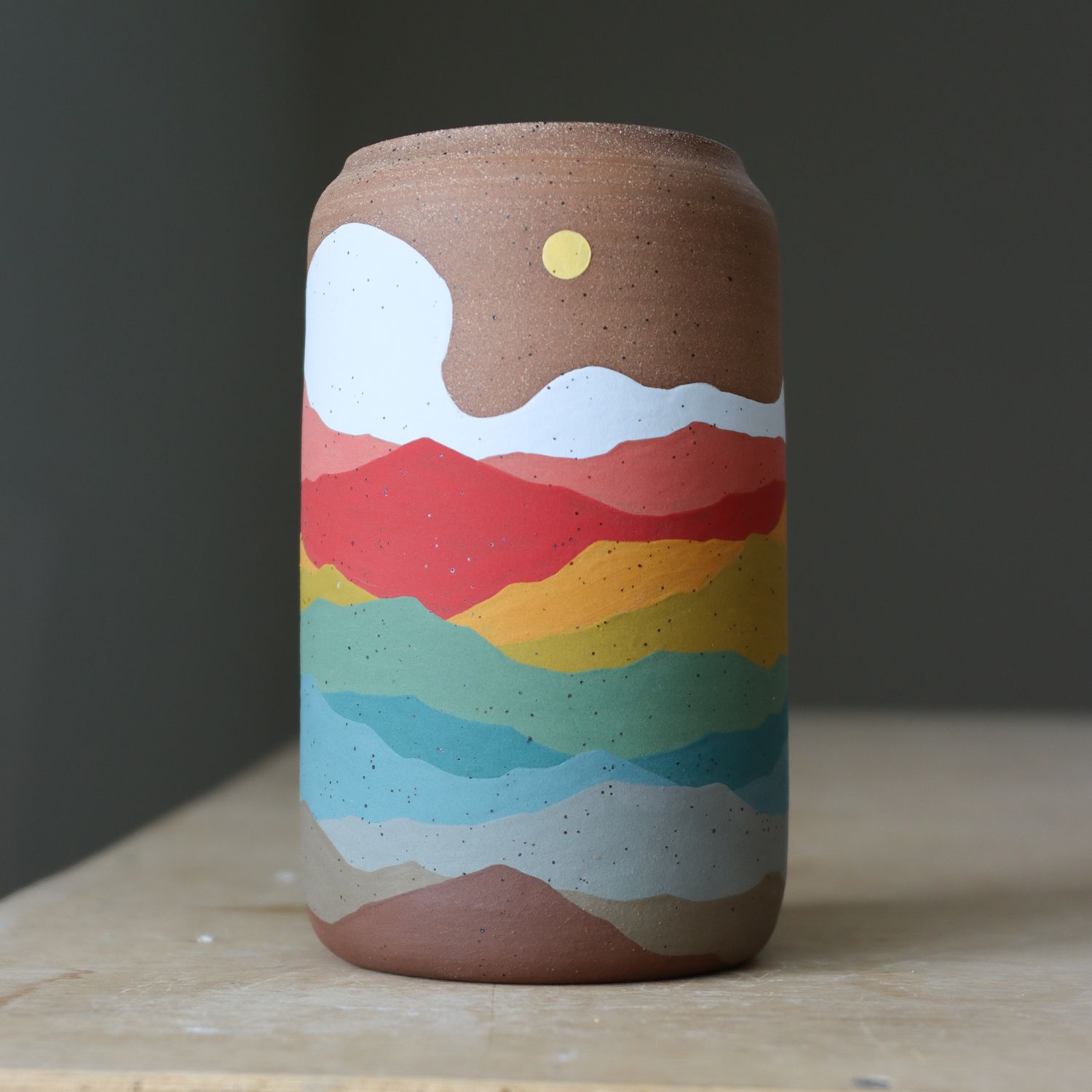 "Loretta" Landscape Vase