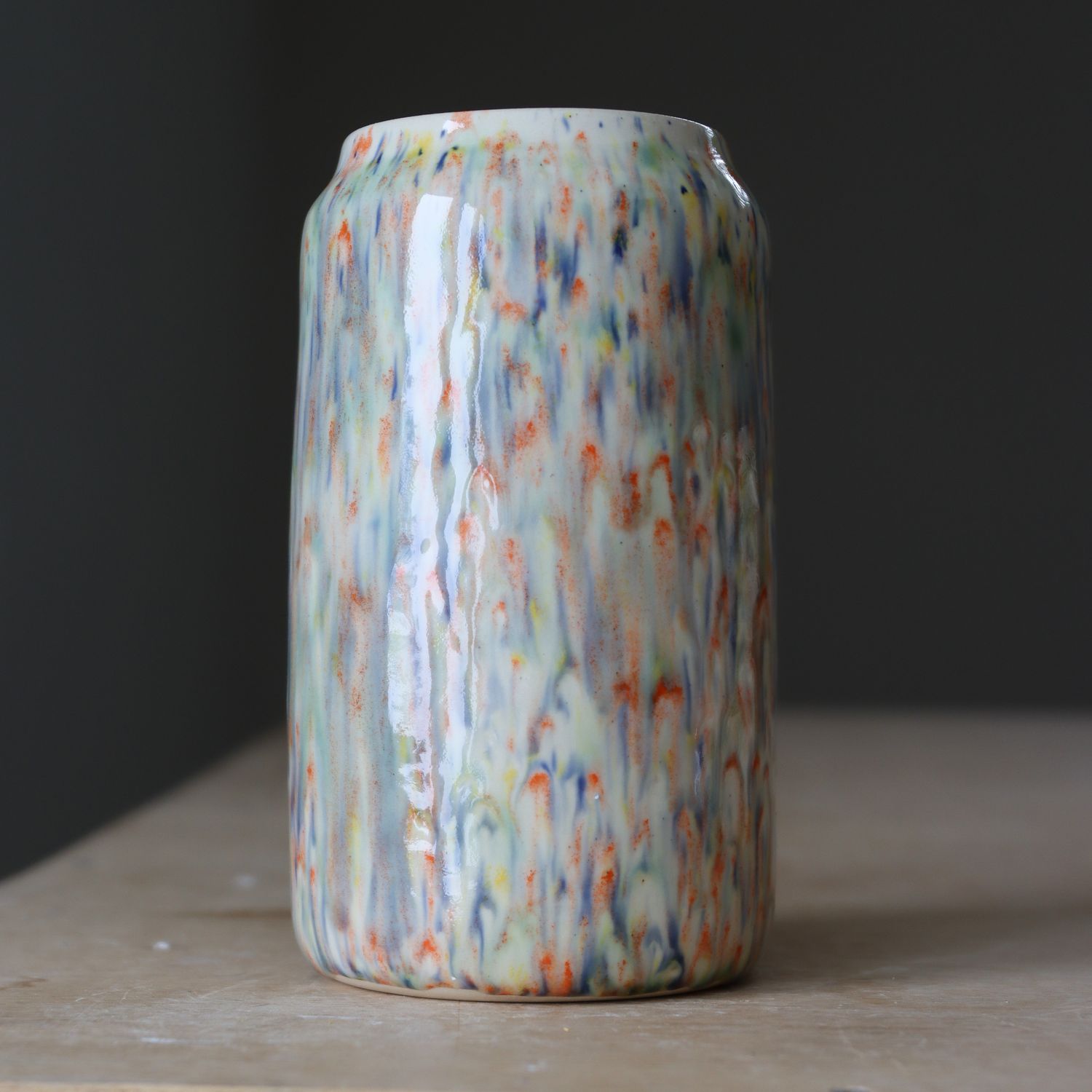 Rainbow Speck Vase