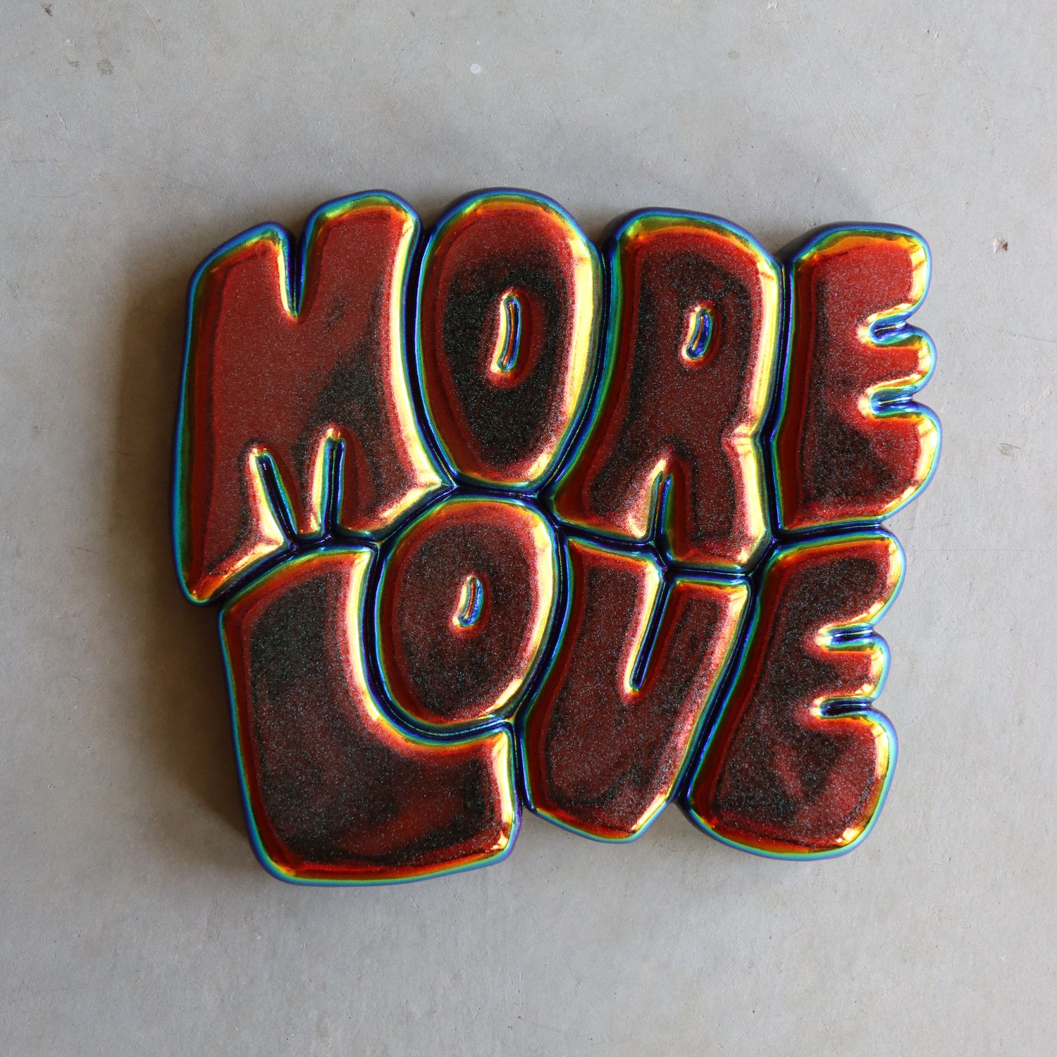 More Love Wall Piece - Oil Spill