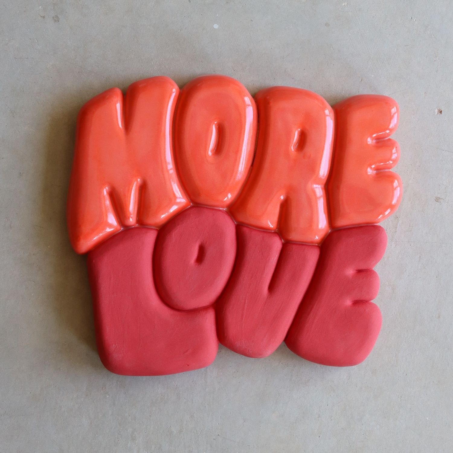 More Love Wall Piece - Fire &amp; Flame