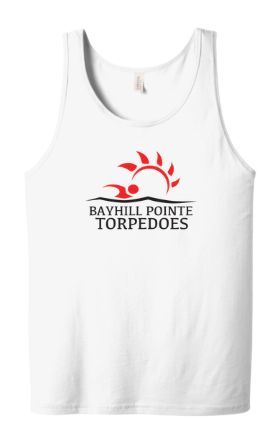 Bayhill Pointe Torpedoes Unisex Jersey Tank Top - White -  Youth & Adult Sizes