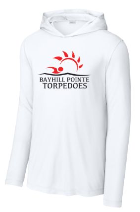 Bayhill Pointe Torpedoes UV Pro Moisture Wicking Long Sleeve T-Shirt with Hood Bayhill Pointe Torpedoes UV Pro Moisture Wicking Long Sleeve T-Shirt with Hood