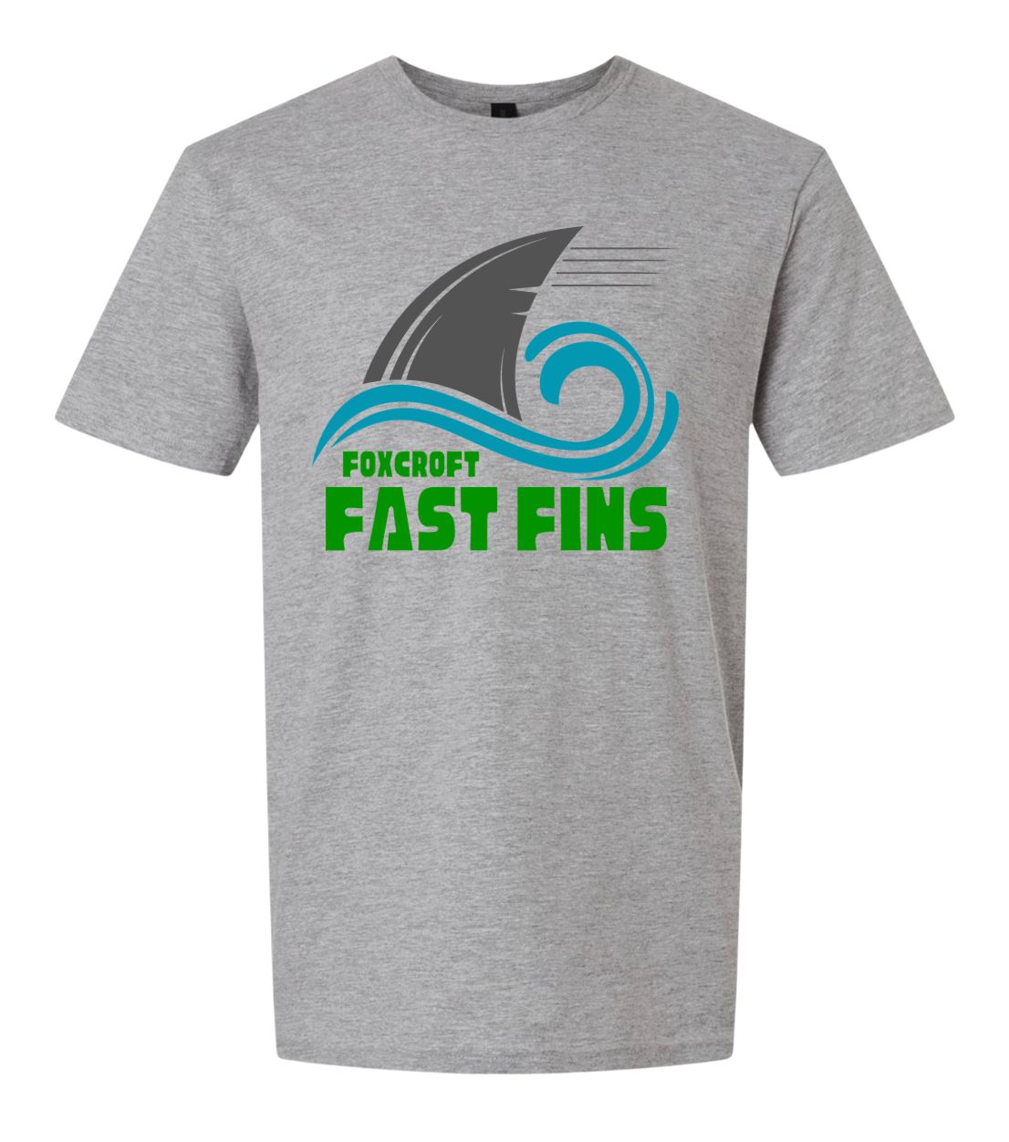 Foxcroft FAST Fins TeamT-Shirt - Sport Grey