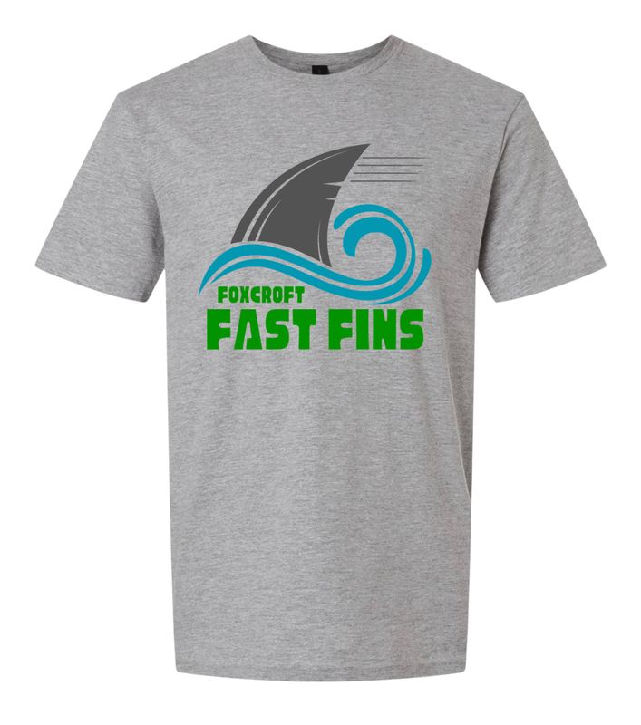 Foxcroft FAST Fins TeamT-Shirt - Sport Grey