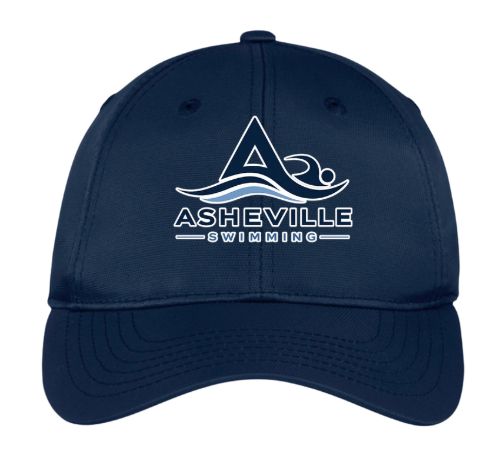 Asheville Swimming Embroidered DryZone Nylon Cap Hat