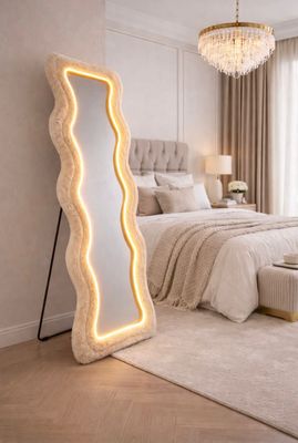 Bont Spiegel beige-taupe 66x160 met Led