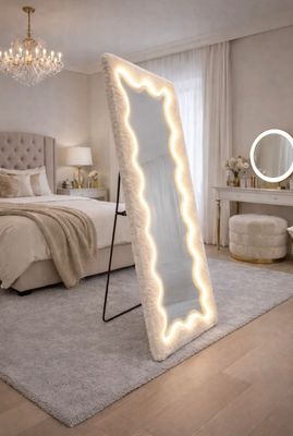 Bont Spiegel beige-taupe 59x169 met Led