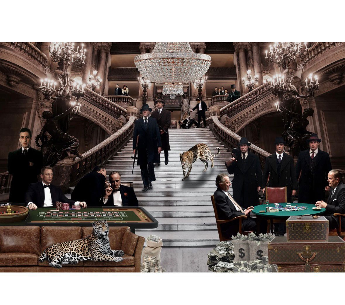 Glasschilderij 120 x 80 cm | The Grand Casino