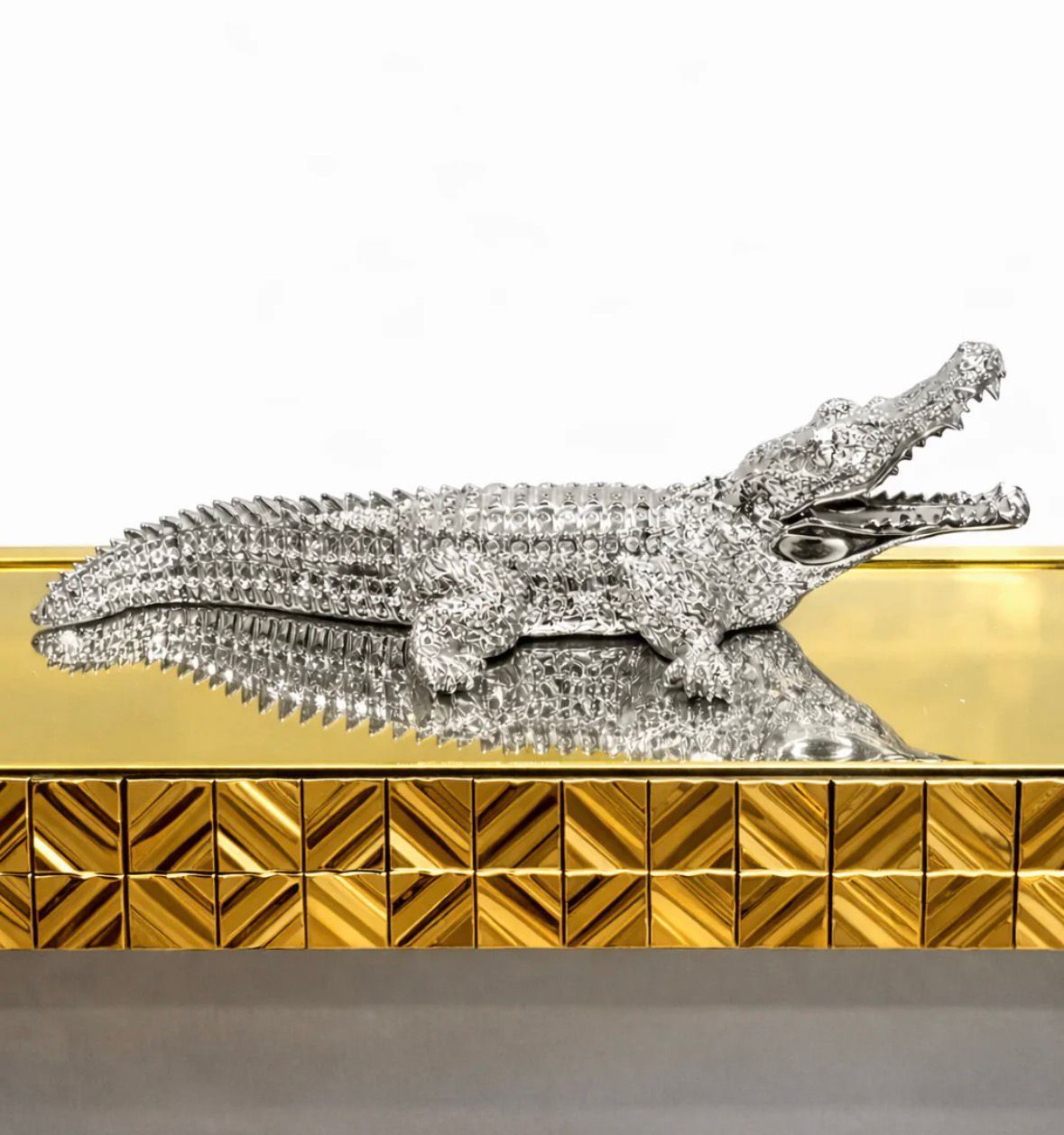 Luxe Krokodil Decoratie | Statement Piece
