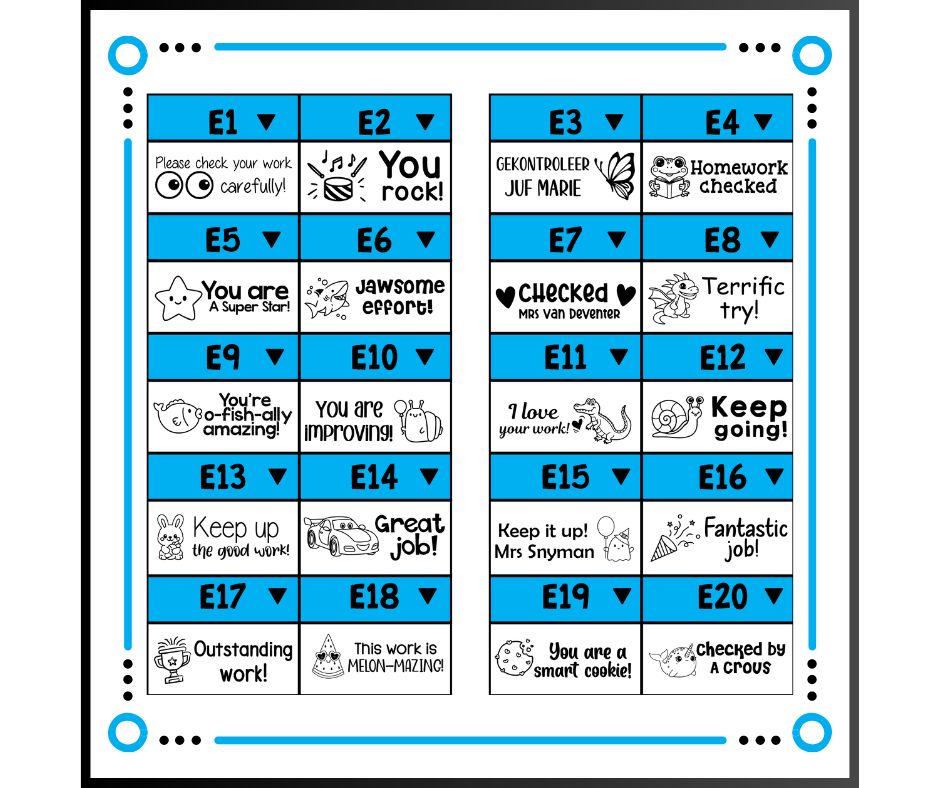 Rectangular Stamp (38x14mm) Rectangular Stamp (38x14mm)