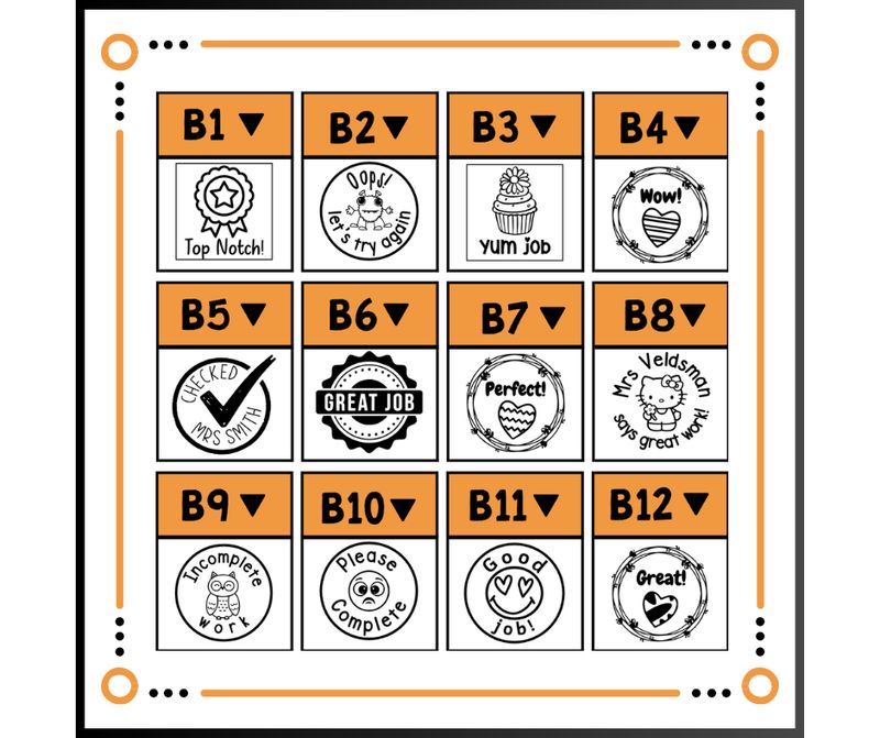 Round/Square Stamp (20x20mm)