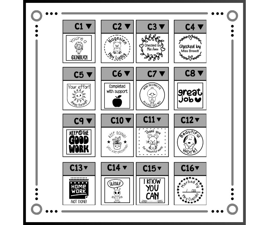 Round/Square Stamp (30x30mm)