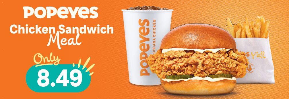 Chicken Sandwich Meal Banner