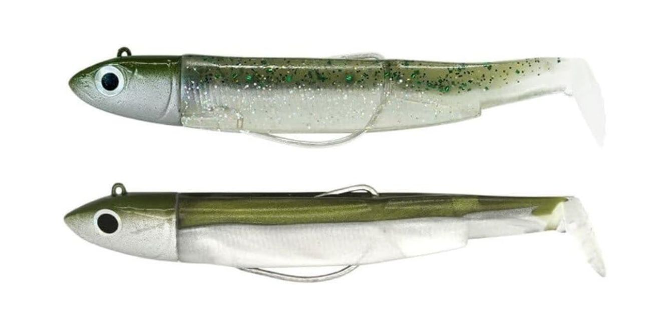 FIIISH BLACK MINNOW N°2, 10gr, 90mm, color khaki + ghost minnow FIIISH BLACK MINNOW N°2, 10gr, 90mm, color khaki + ghost minnow
