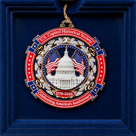USCHS America 250 U.S. Capitol Marble Commemorative Ornament