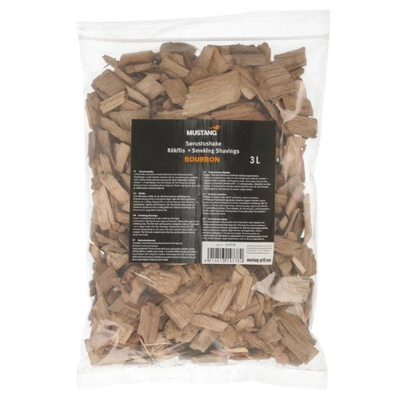 Mustang Madera para ahumar de Roble Bourbon 3L (Smoker Chips)
