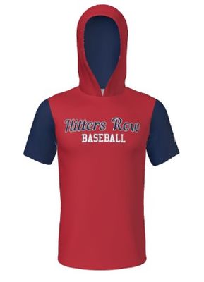 Hitters Row Baseball - SHORT SLEEVE HOODIE