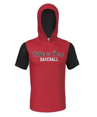 Hitters Row Baseball - SHORT SLEEVE HOODIE