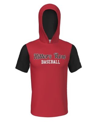 Hitters Row Baseball - SHORT SLEEVE HOODIE