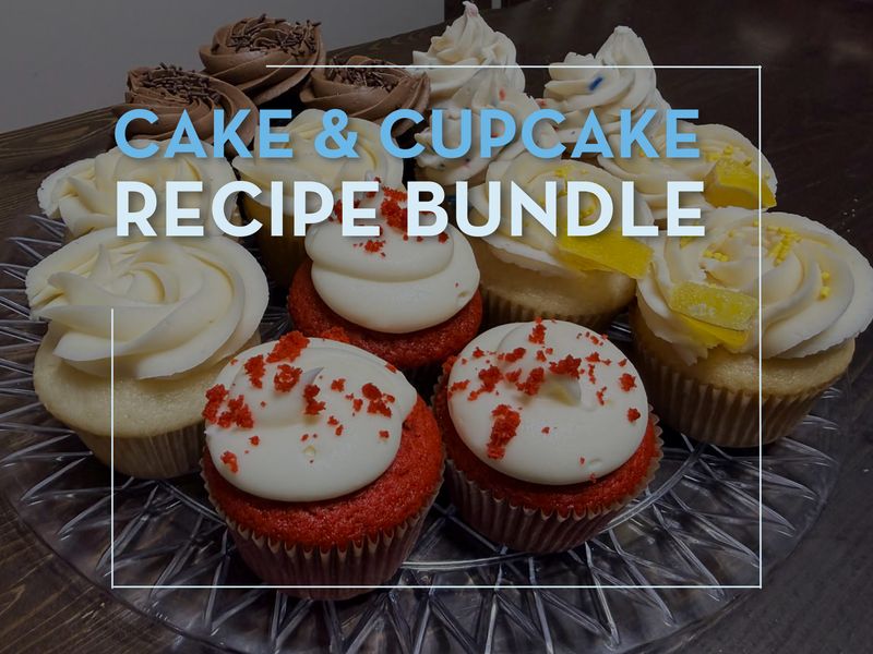 Cupcake, Cake &amp; Frosting Recipe Bundle