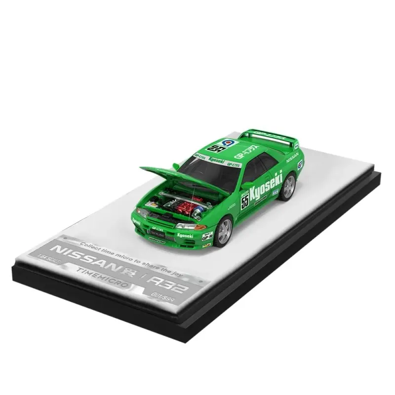 Time Micro 1/64 Nissan Skyline R32 GTR Kyoseki racing green TM644138