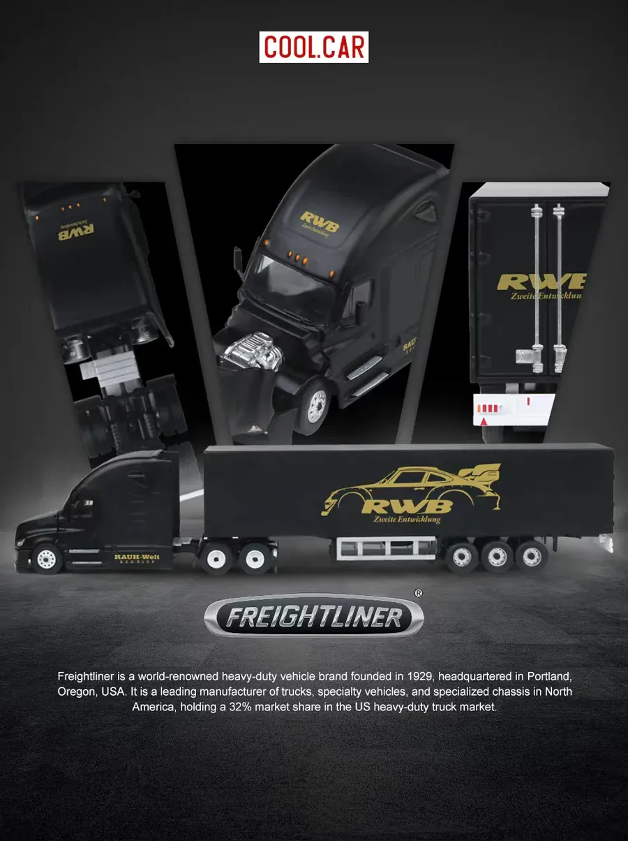 Cool Car 1/64 Freightliner Container Truck RWB Livery CC800114